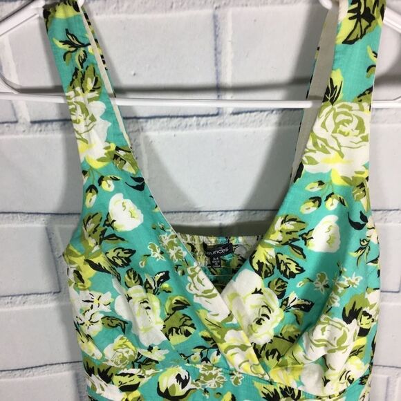 Maurices Floral Print Cotton Sun Dress-Size 3/4 - Picture 3 of 7